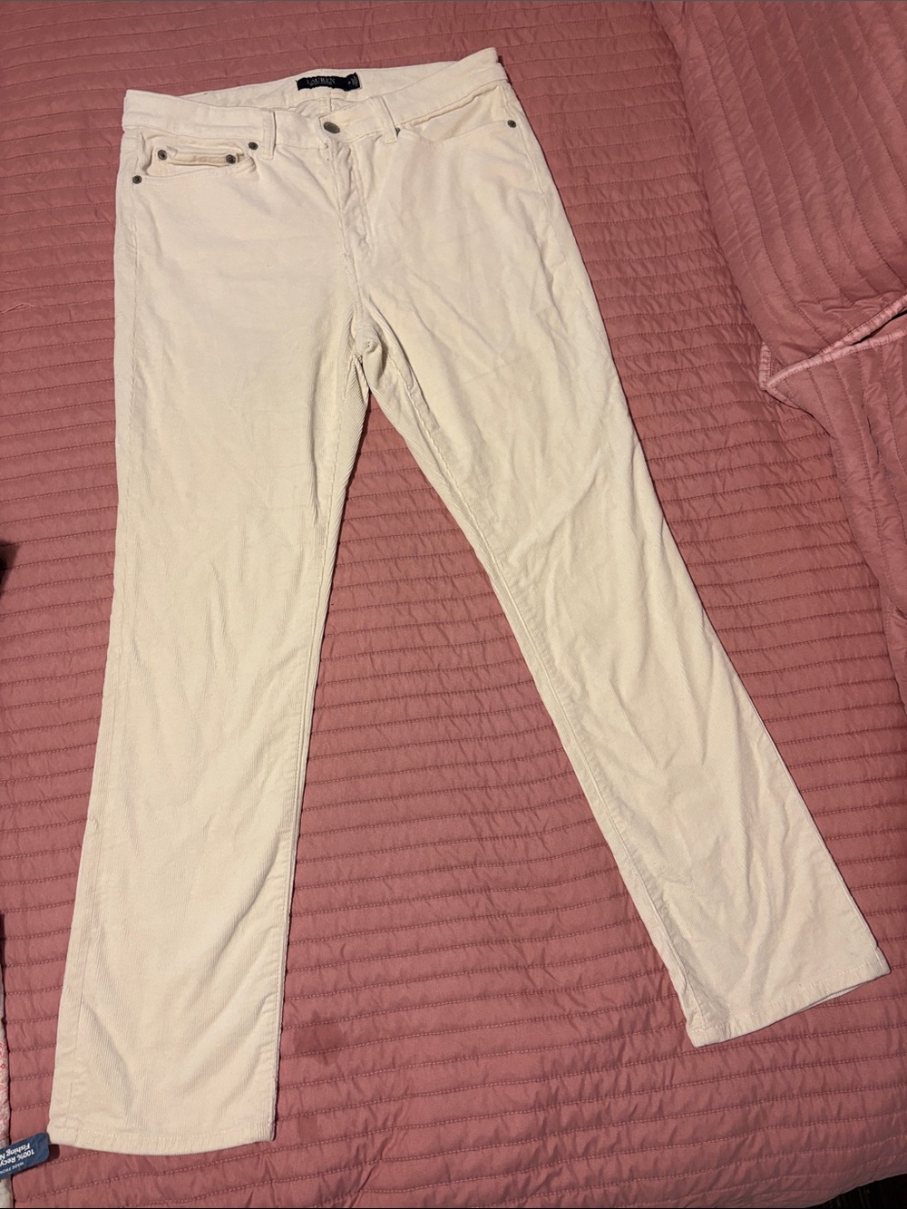 Ralph Lauren Cream Boot-Cut Pants